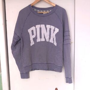 Victoria's Secret PINK Sweatshirt in Purple and White